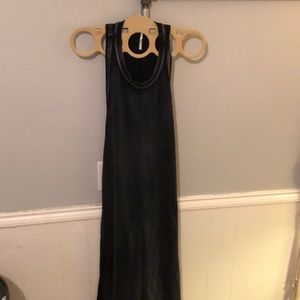 Free people open back maxi dress high neck